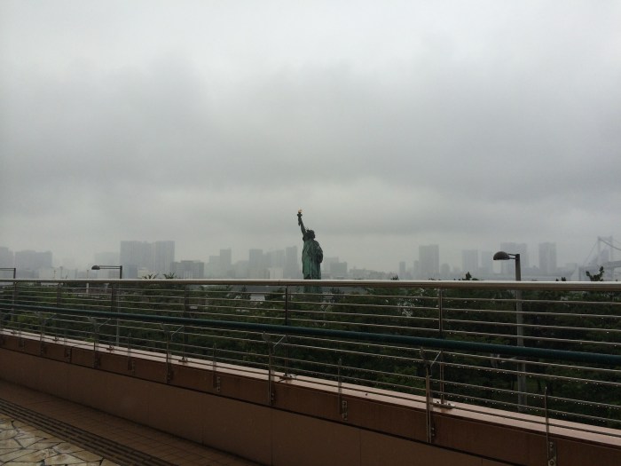 Statue of Liberty in Odaiba from afar